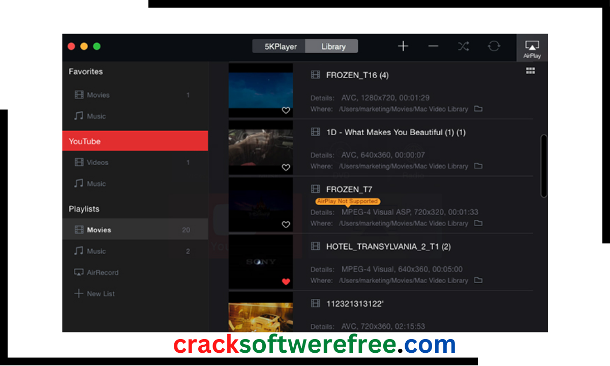 5KPlayer Crack Free Download