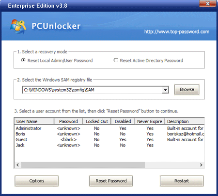 PCunlocker Enterprise Edition ISO